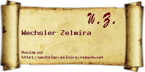 Wechsler Zelmira névjegykártya
